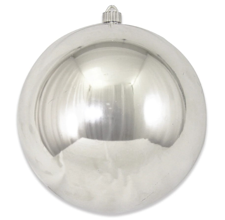 10" Shatterproof UV Ball Ornament Set Of 2