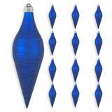 12" Regal Blue Shatterproof Finial Set Of 6