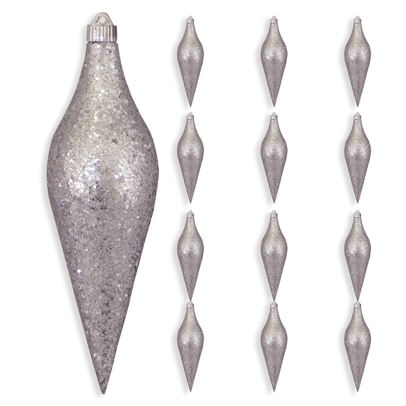 12" Gilded Shatterproof Finial Set Of 4