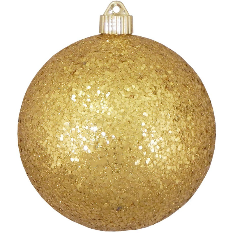6" Glitter Shatterproof Ball Ornament Set Of 8