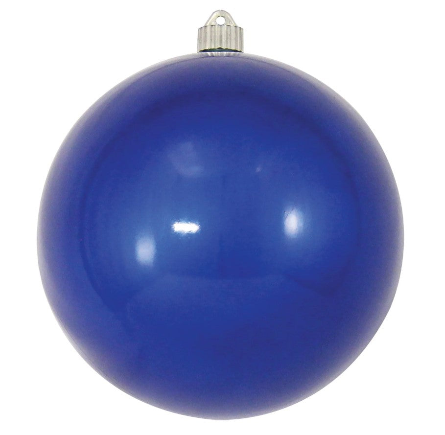 8" Shiny Shatterproof UVW Ball Ornament Set Of 4