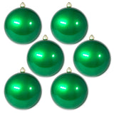 8" Shiny Shatterproof UVW Ball Ornament Set Of 4