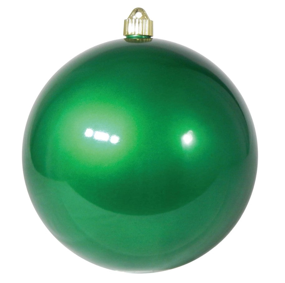 8" Shiny Shatterproof UVW Ball Ornament Set Of 4