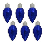 12" Shatterproof C9 Bulb UV Ornament Set Of 2