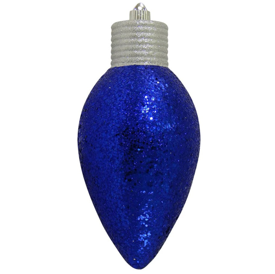 12" Shatterproof C9 Bulb UV Ornament Set Of 2