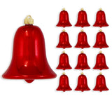 7" Shiny Shatterproof UV Bell Ornament Set Of 4