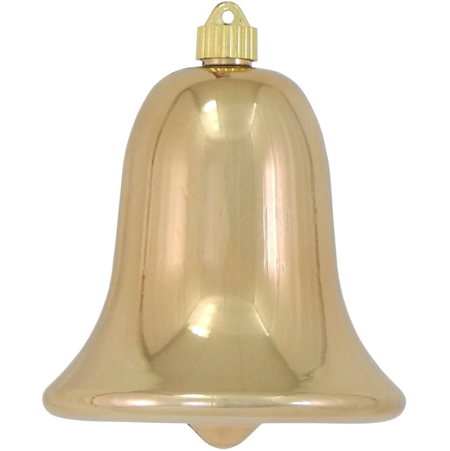 7" Shiny Shatterproof UV Bell Ornament Set Of 4
