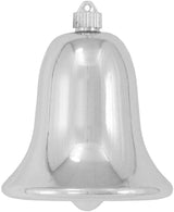 7" Shiny Shatterproof UV Bell Ornament Set Of 4