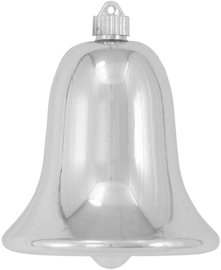 7" Shiny Shatterproof UV Bell Ornament Set Of 4