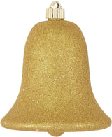 7" Shiny Shatterproof UV Bell Ornament Set Of 4
