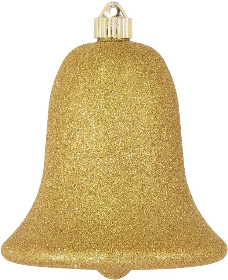7" Shiny Shatterproof UV Bell Ornament Set Of 4