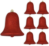 9" Shiny Shatterproof UV Bell Ornament Set Of 2