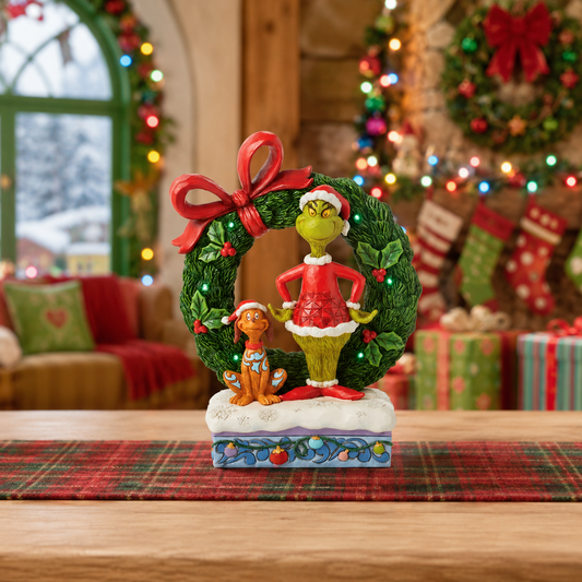 El Grinch 8" Grinch &amp; Max en corona