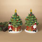 12" Lighted Cookie Jar Assorted Set Of 2