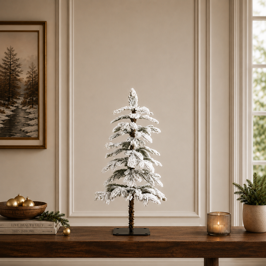 1.5 FT Mini Alpine Snowy Tree
