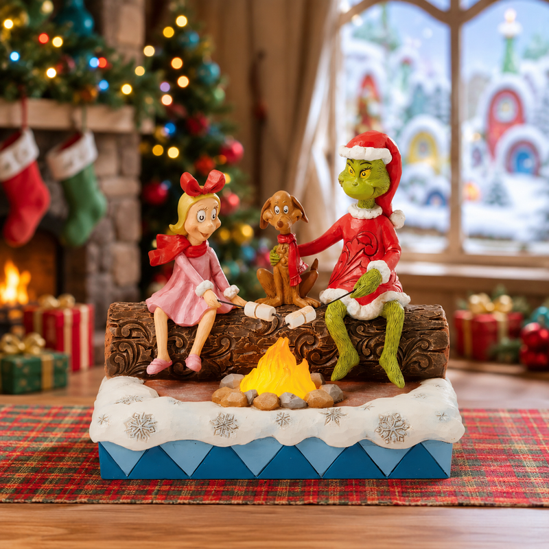 El Grinch 6" El Grinch, Max y Cindy asando