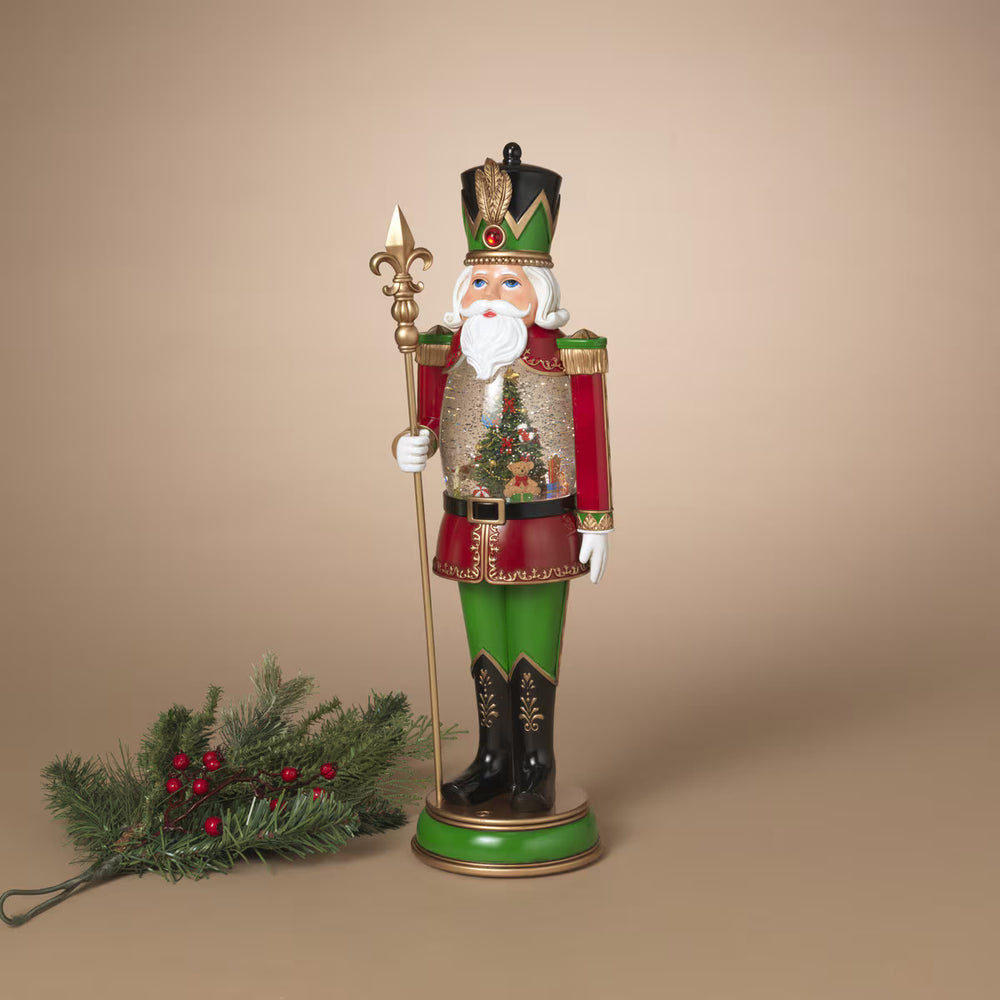 19" LED Water Globe Holiday Toy Soldier