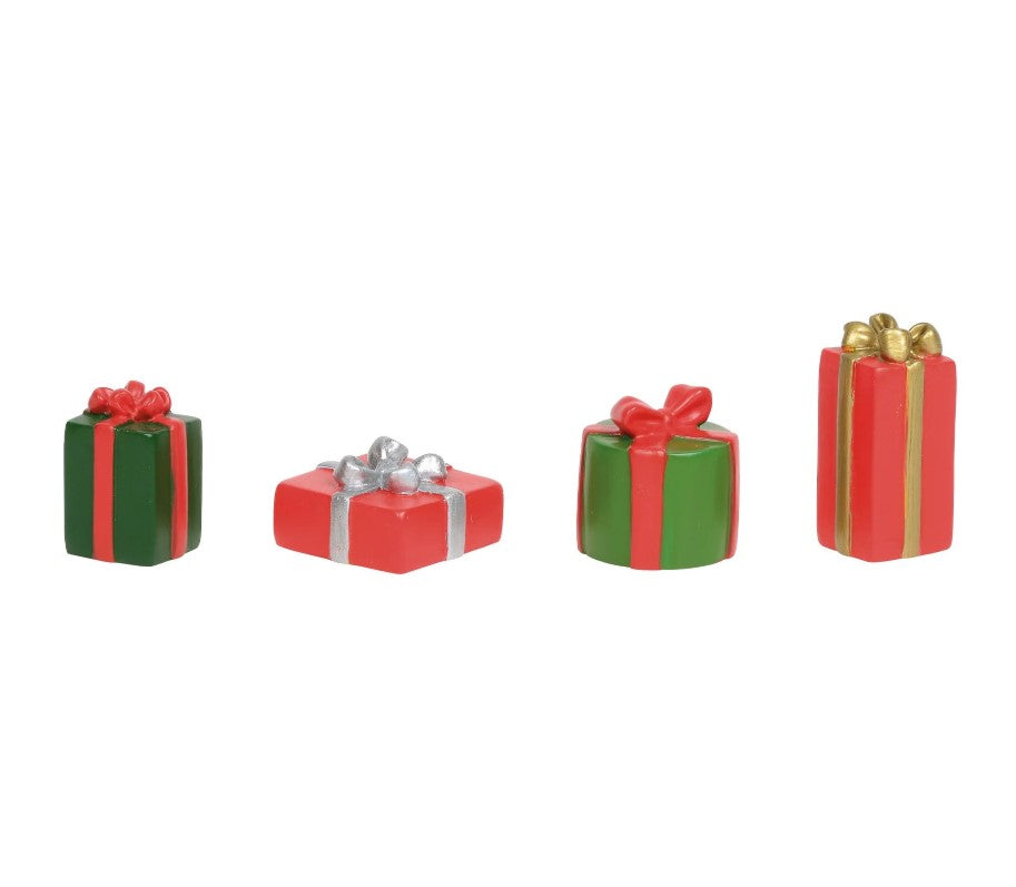 Village Accessory Christmas Packages Set Of 4