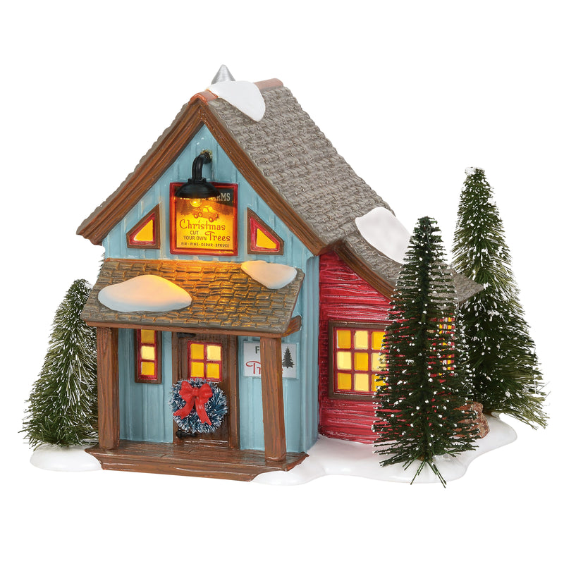 Snow Village Village Farms Tree Lot