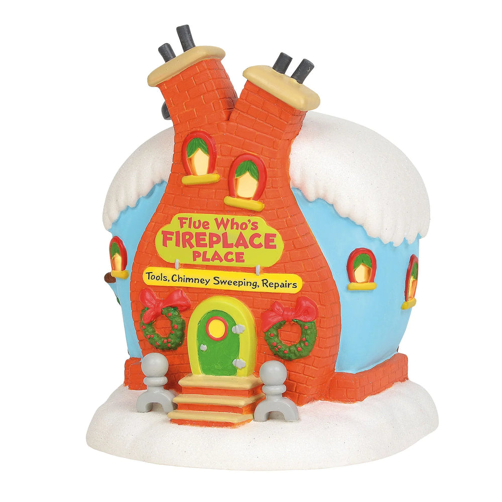 Grinch Villages Flue Who's Fireplace Place
