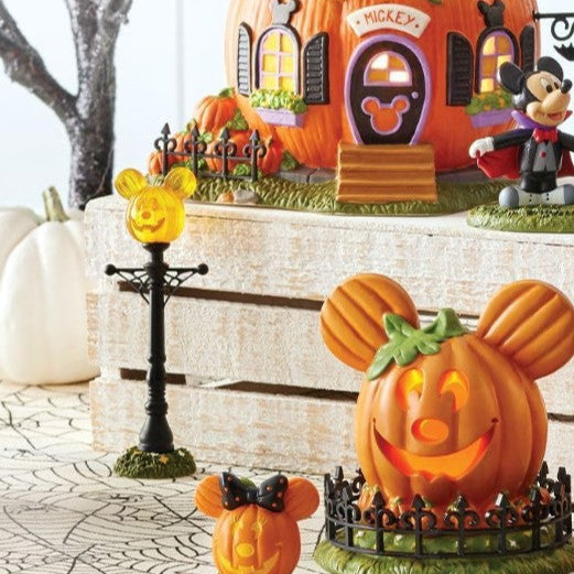 Mickey's Halloween Village Mickey's Pumpkintown Set de 2 luces de calle