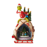 Grinch Village 11.5" Grinch Lighted Rotable Scene