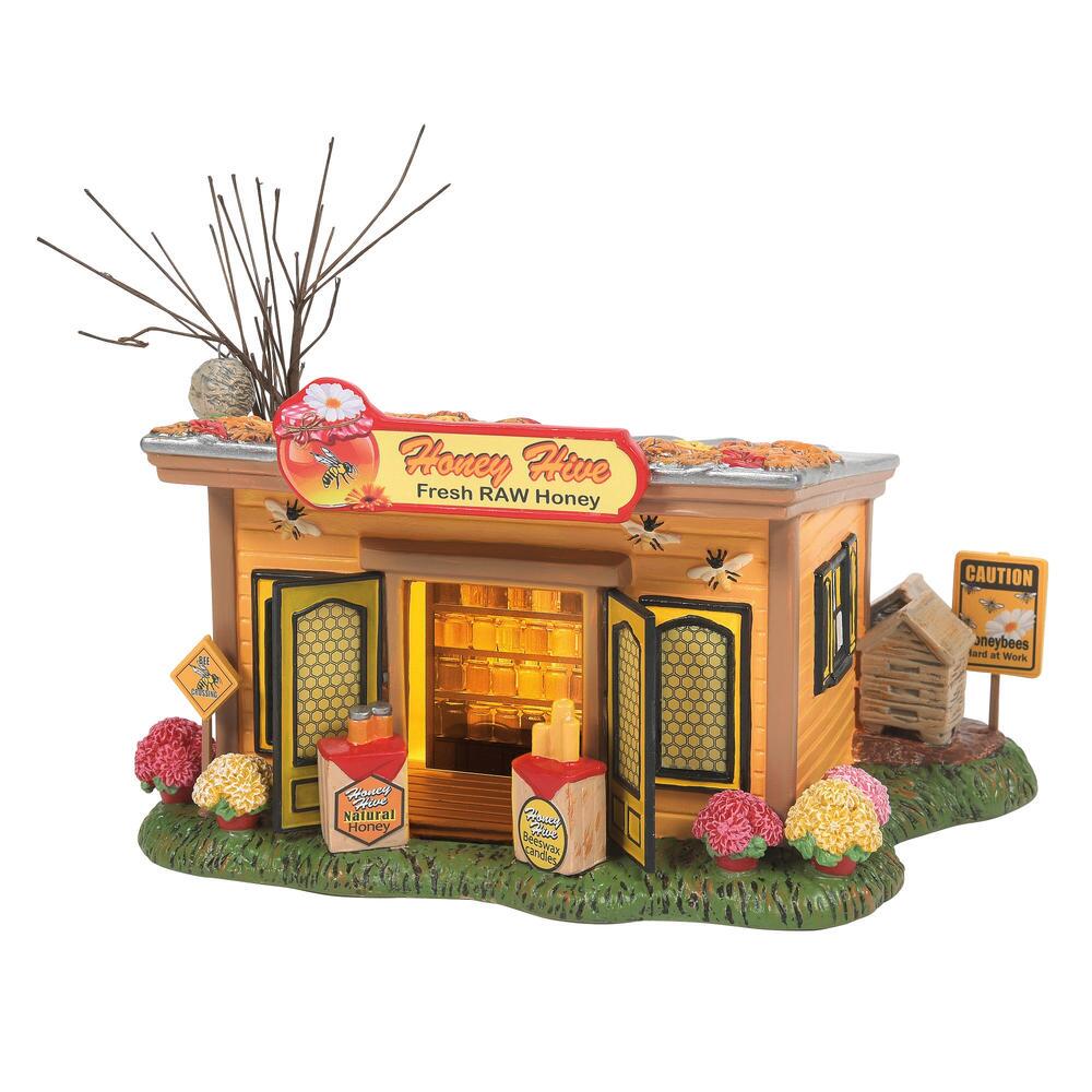 Snow Village Halloween Honey Hive