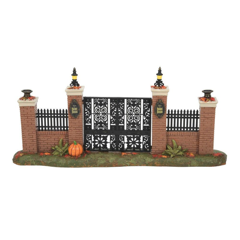 Snow Village Halloween Disneyland's Haunted Mansion Gate
