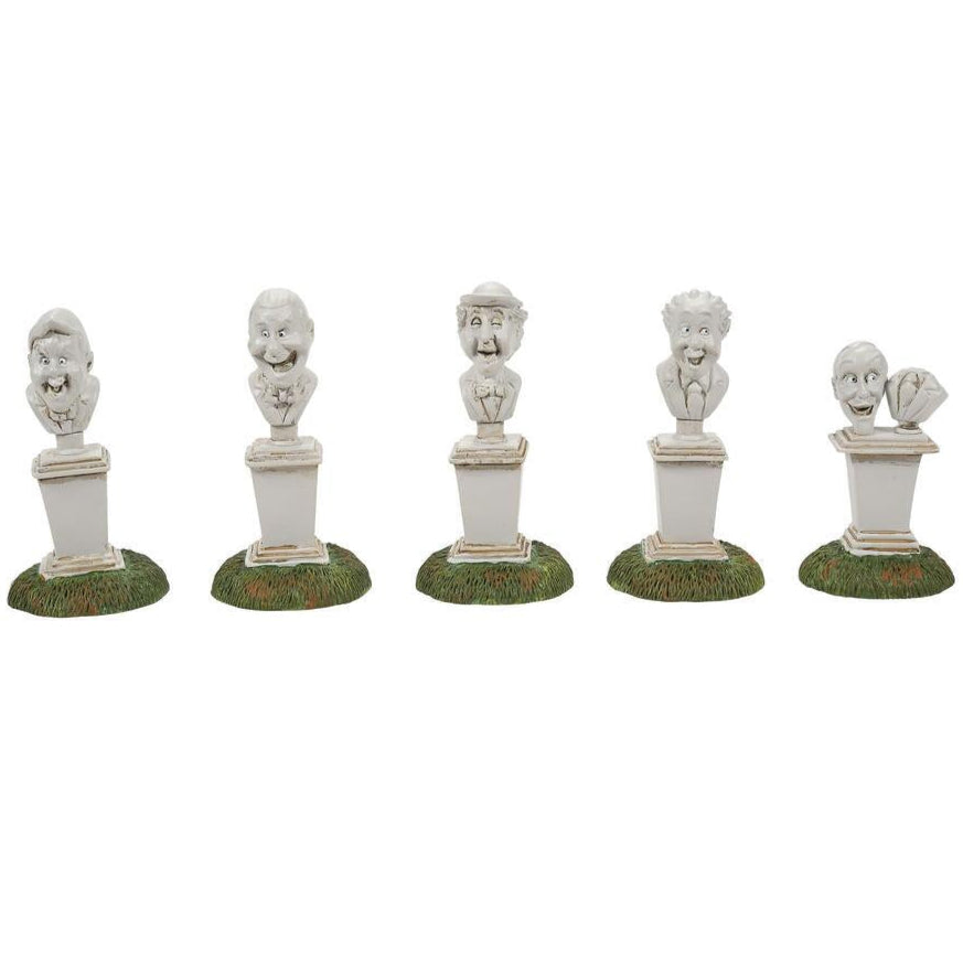 Snow Village Halloween: Juego de 5 bustos cantores