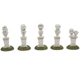 Snow Village Halloween: Juego de 5 bustos cantores