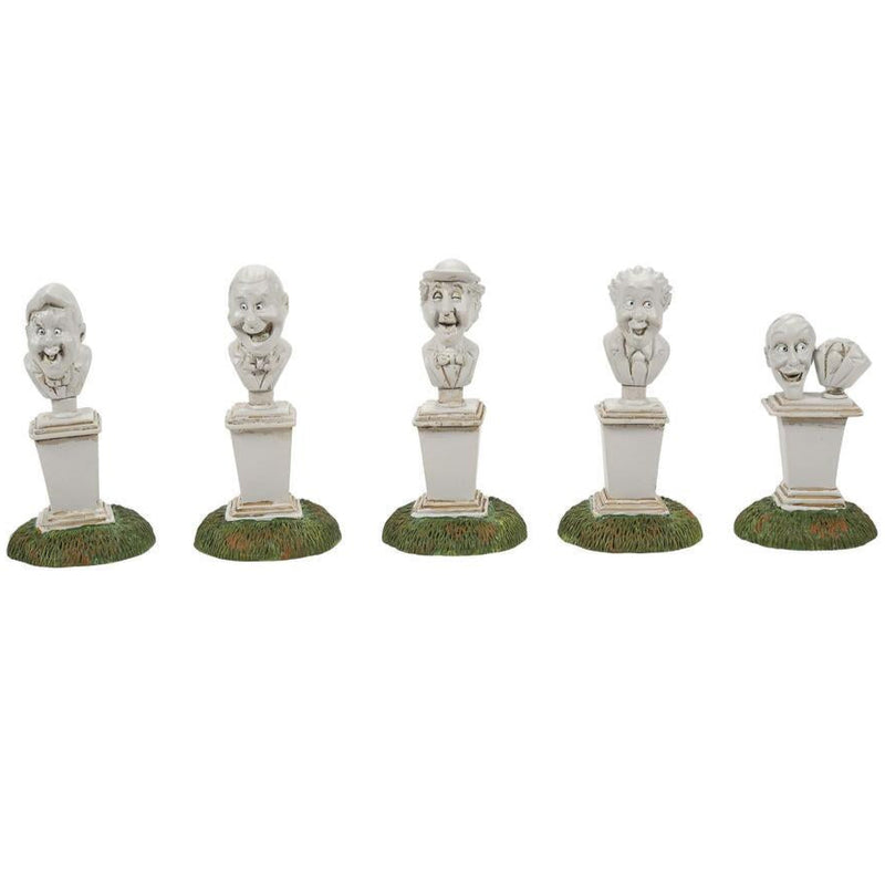 Snow Village Halloween: Juego de 5 bustos cantores