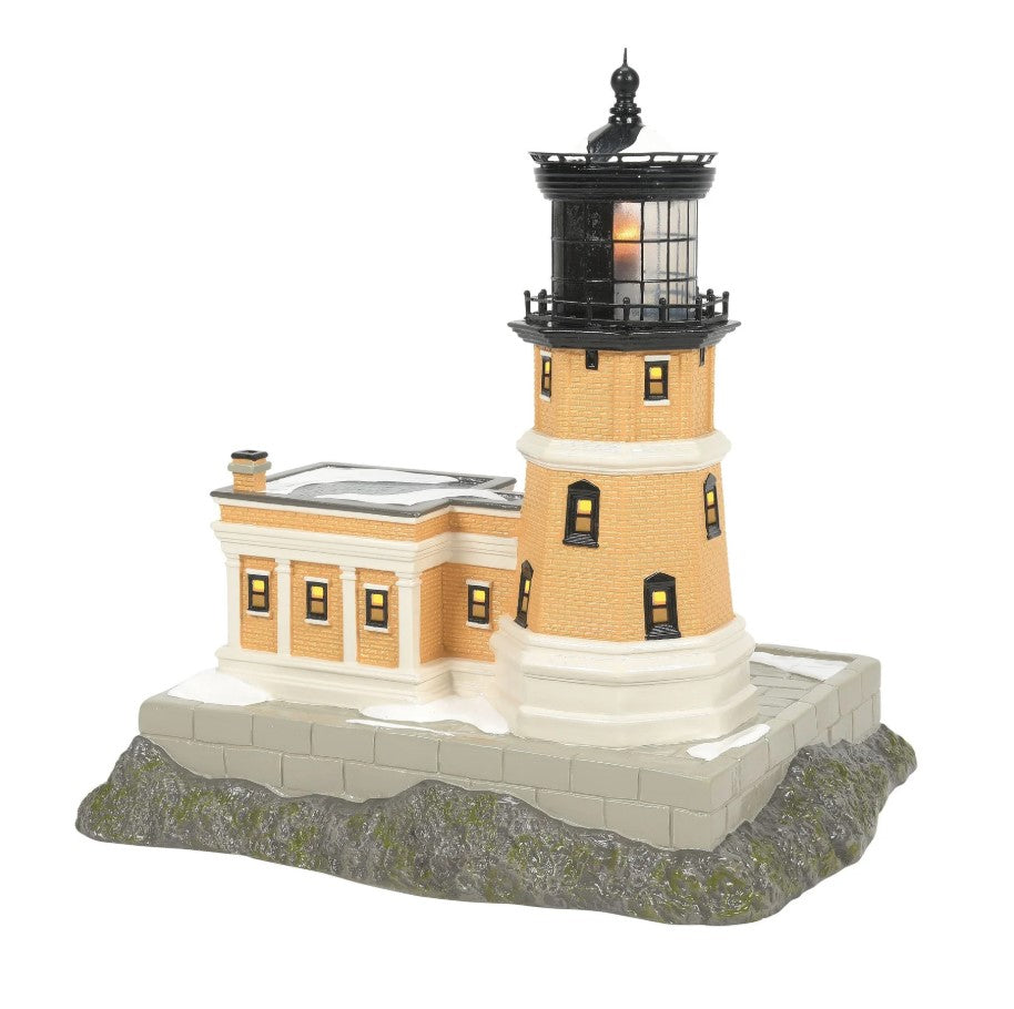 Snow Village Split Rock Lighthouse Set Of 2