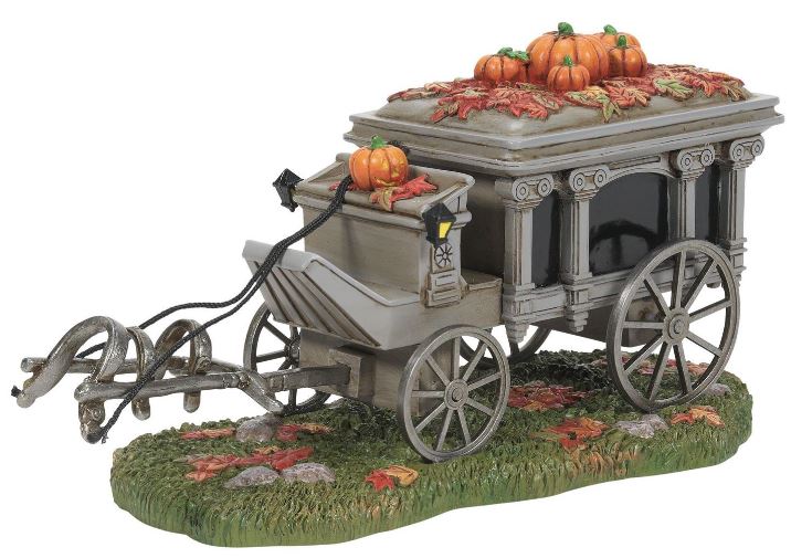Snow Village Halloween Disneyland Coche fúnebre embrujado