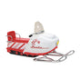 Village Accessory Candy Cane Snowmobile
