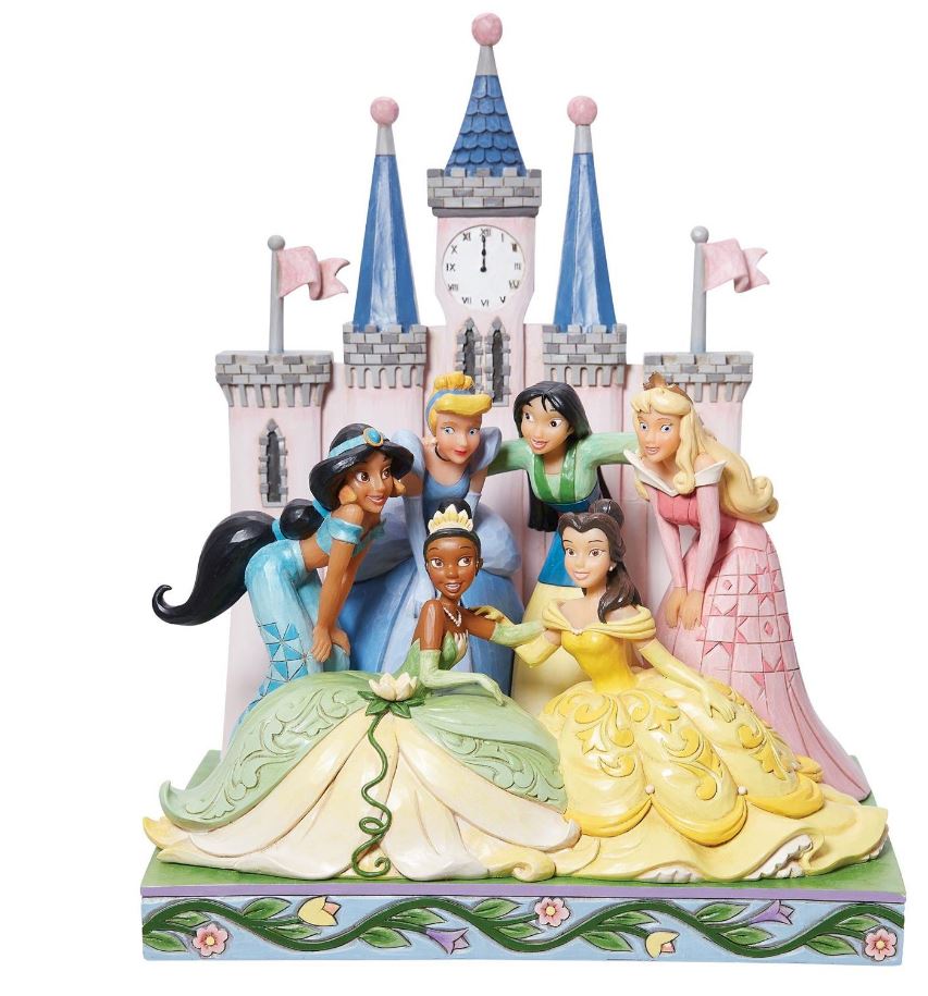 Disney Traditions 10.25" Disney's Princess Group In Front Of Castle