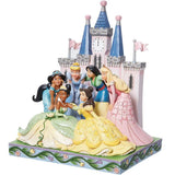 Disney Traditions 10.25" Disney's Princess Group In Front Of Castle