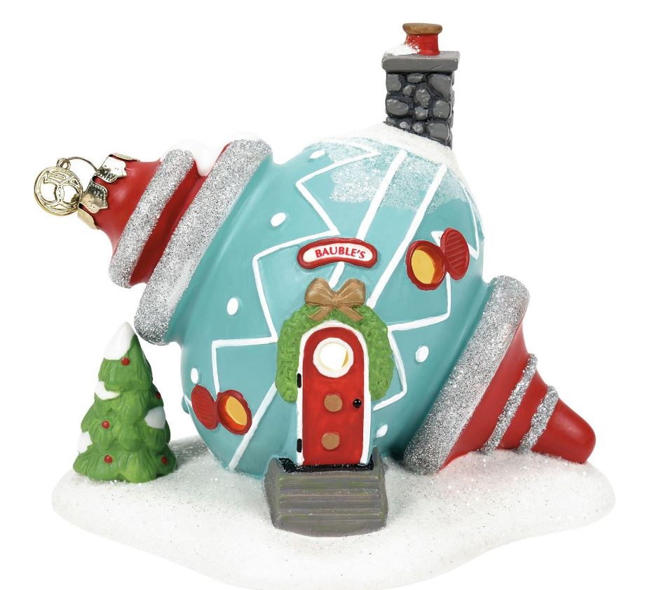 North Pole Village Bauble's Ornament House