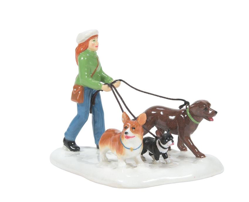 Snow Village Gettin' Our Steps In