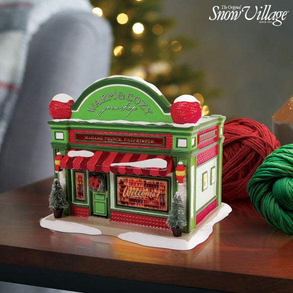 Snow Village Warm & Cozy Yarn Shop