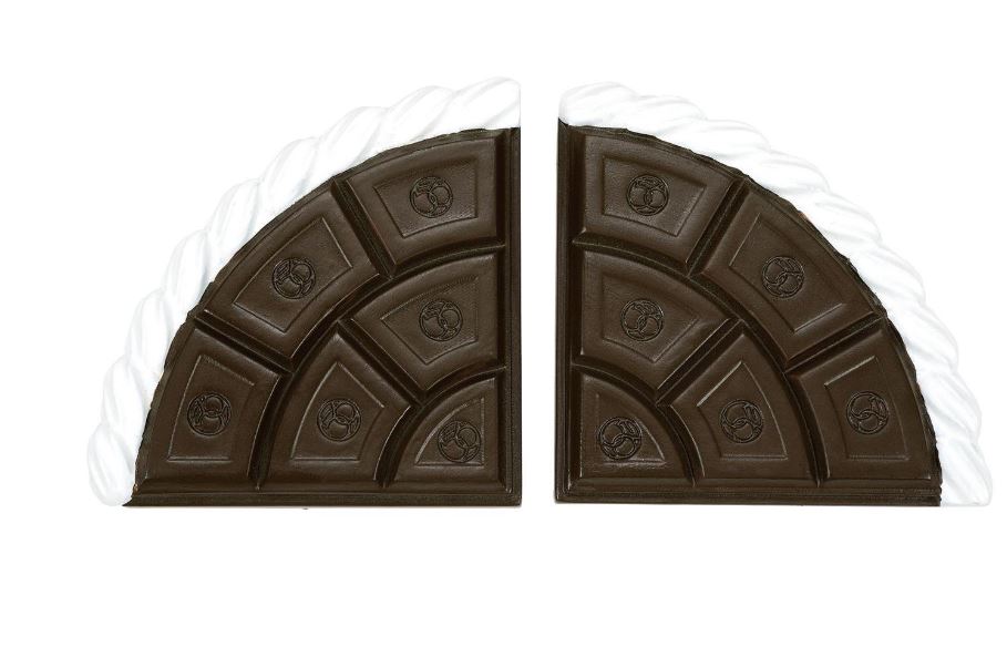 Village Accessory Cocoa & Cream Curve Road Set Of 2