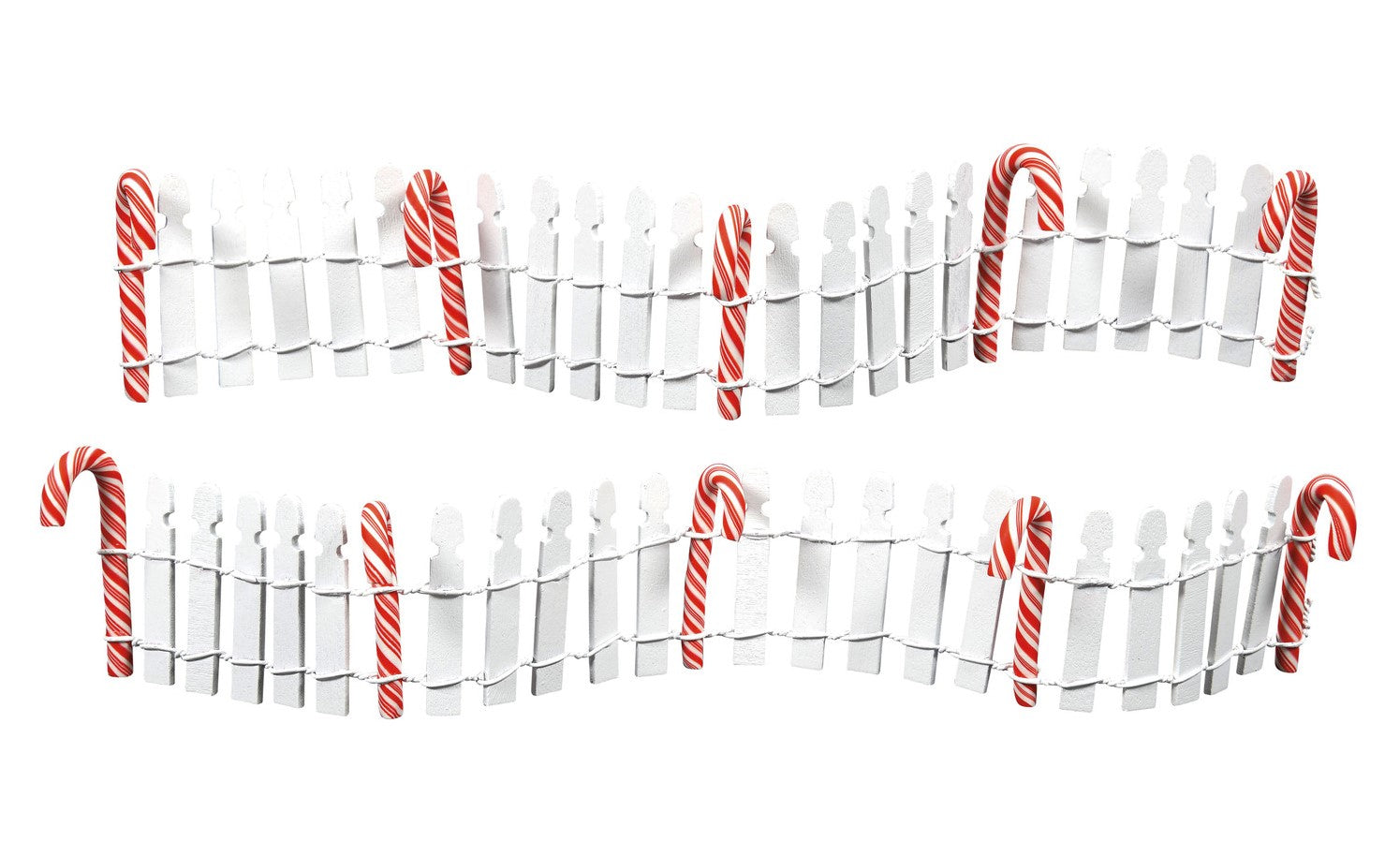 Village Accessory Delicious Candy Cane Fence