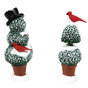 Village Accessory Cardinal Topiaries Set Of 2