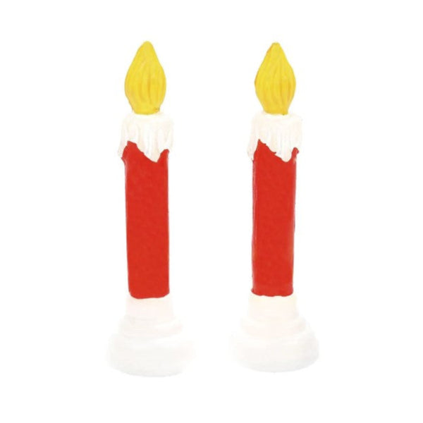 Village Accessory Blow Mold Candle Set Of 2