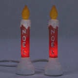 Village Accessory Blow Mold Candle Set Of 2