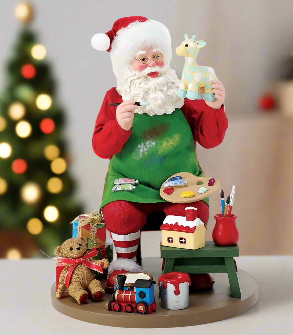 Posibles sueños 9" Papá Noel pintado a mano