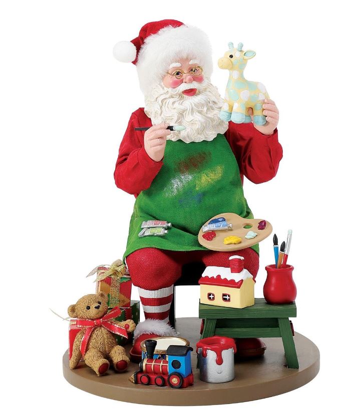 Posibles sueños 9" Papá Noel pintado a mano