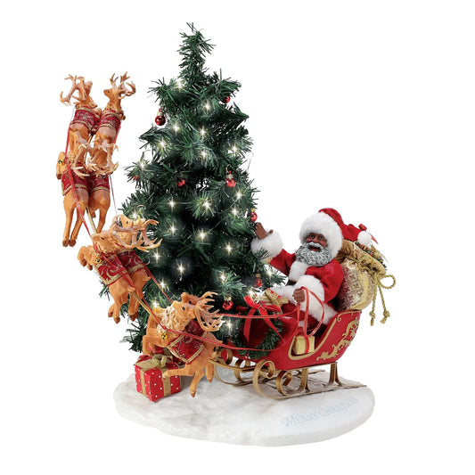 Possible Dreams 21" Here Comes Santa Claus African American