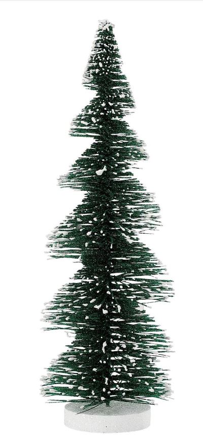 Possible Dream Pino en espiral nevado de 14" de alto