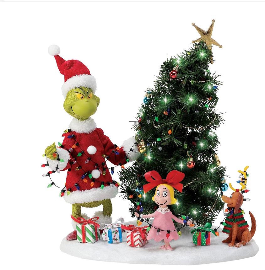 The Grinch 14" Who-Ville Tree Trimming Party