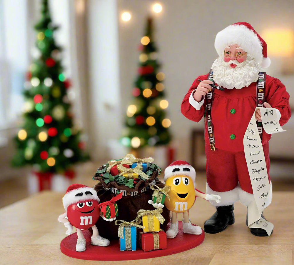 Possible Dreams 10.5" M&amp;M con diversión navideña de Papá Noel